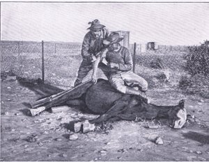 A Narrow Escape, from After Pretoria: The Guerilla War published by Harmsworth Bros Limited