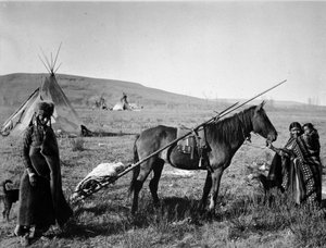 Cree Indian Family of Canada