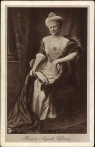 Empress Auguste Viktoria in Crown and Fur by Unknown photographer