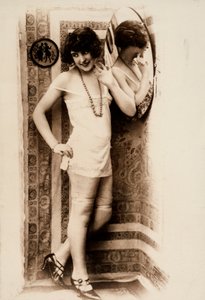 Full-Length Portrait of a Woman in Intimate Apparel