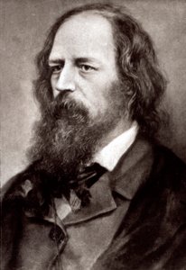 Half-length portrait of the famous English poet Alfred Tennyson by Unknown photographer
