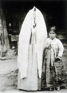 Korean woman and young girl