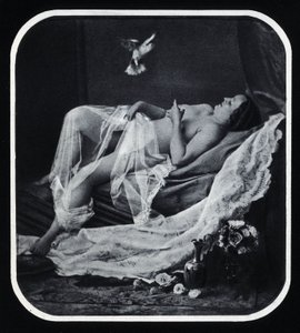 Naked Woman Reclining (c.1850, Anonymous Photography) by Unknown photographer