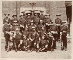 North West Mounted Police, Chelsea Barracks, Diamond Jubilee by Unknown photographer