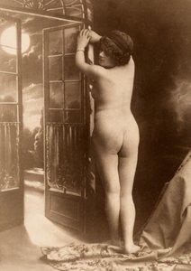 Nude Portrait of a Young Woman Seen from the Rear by Unknown photographer