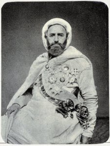 Portrait of Abd-el-Kader in 1875 - Photograph by Unknown photographer