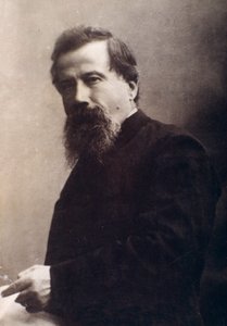 Portrait of Amilcare Ponchielli (b/w photo)
