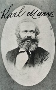 Portrait of German philosopher and economist Karl Marx