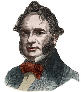 Portrait of Henry Wadsworth Longfellow, American poet.