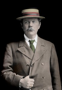 Portrait of Sir Arthur Conan Doyle (1859-1930), English writer, creator of the character of Sherlock Holmes. by Unknown photographer