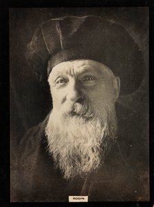 Portrait of the French sculptor Auguste Rodin (1840-1917) by Unknown photographer