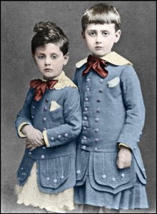 Robert and Marcel Proust as children in 1877