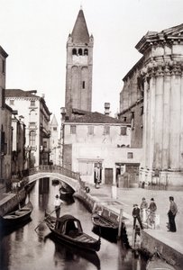 San Giovanni e Paolo district in Venice - photography, late 19th century