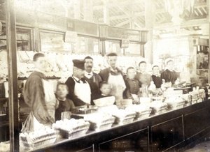 The Maison Seigre, cheese maker at the market of Aligre by Unknown photographer