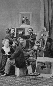 The artist sculptor, painter, and photographer. Photography, late 19th century, Paris. Coll. Selva