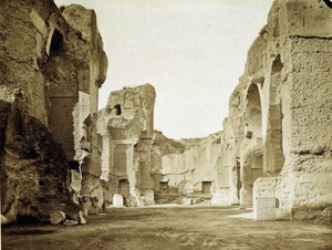 The ruins of the thermal baths of Caracalla in Rome by Unknown photographer