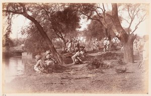 The Seizure of Alipur Canal Bridge by Guides Cavalry, Delhi Camp of Exercise, 1885 by Unknown