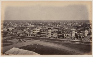 View from the Ochterlony Monument, Calcutta by Unknown photographer