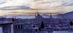 View of Damascus (Syria). Autochrome