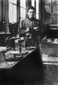 Marie Curie in Her First Laboratory in Paris, 1898
