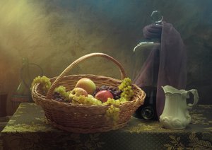 Classic Fruit Still Life by UstinaGreen
