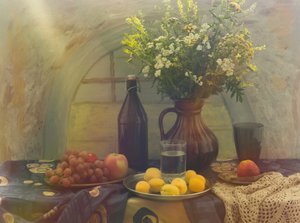 Fresh Fruit and Flowers by UstinaGreen