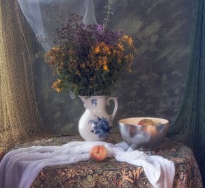 Rustic Floral Still Life by UstinaGreen