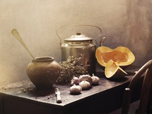 Rustic Kitchen Still Life