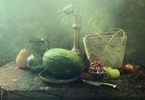 Rustic Melon Still Life