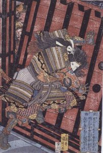 Hangaku Defending the Gate, c.1830