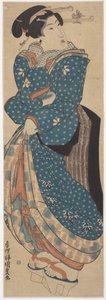 Standing Woman by Utagawa (1786 1865) Kunisada