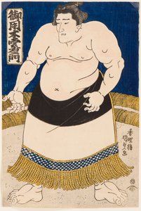 Portrait of the Sumo Wrestler Goyogi Kumoemon by Utagawa Kunisada