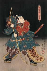 Actor Playing a Samurai by Utagawa Kunisada