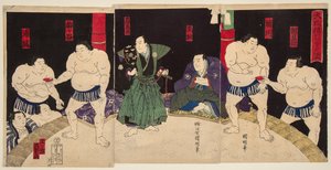 Combat of the Sumo Wrestlers Umegatan and Sakaigawa