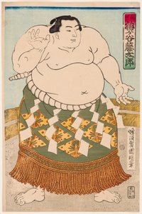 Portrait of the Sumo Wrestler Umgatani by Utagawa  Kuniaki