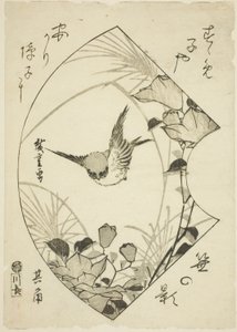Autumn Flower and Sparrow