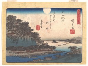 Autumn Moon at Ishiyama, from the series Eight Views of Ōmi by Utagawa Hiroshige