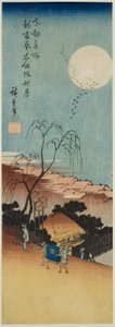 Autumn Moon at New Yoshiwara in Emonzaka, from the Series 