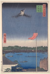 Azuma Bridge at Komagata, from the series One Hundred Famous Views of Edo