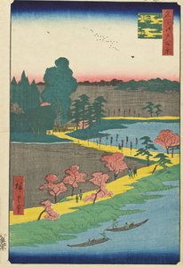 Azuma Shrine and the Entwined Camphor by Utagawa Hiroshige