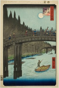 Bamboo Yards and Kyo Bridge (Kyobashi Takegashi), from the series 