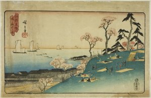Cherry Blossoms at Goten Hill, from the series "Famous Places in Edo"