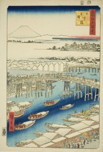 Clear Weather After Snow at Nihon Bridge, from the series "One Hundred Famous Views of Edo"