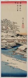 Clear Weather after Snow at Matsuchiyama, from the series Famous Places in the Eastern Capital by Utagawa Hiroshige