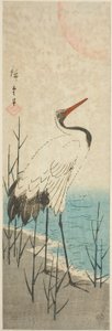 Crane and Sun by Utagawa Hiroshige