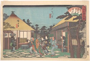 In Front of Daisenji (Tagawaya) by Utagawa Hiroshige