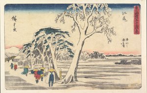 Distant View of Shimizu Port from Ejiri by Utagawa Hiroshige