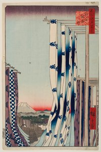 Dyer’s Street, Kanda, from the series “One Hundred Famous Views of Edo” by Utagawa Hiroshige