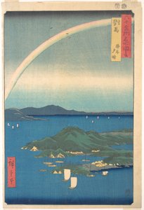 Evening Glow, Tsushima Province, from the series Views of Famous Places in the Sixty-Odd Provinces by Utagawa Hiroshige