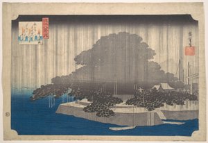 Evening Rain on the Karasaki Pine by Utagawa Hiroshige